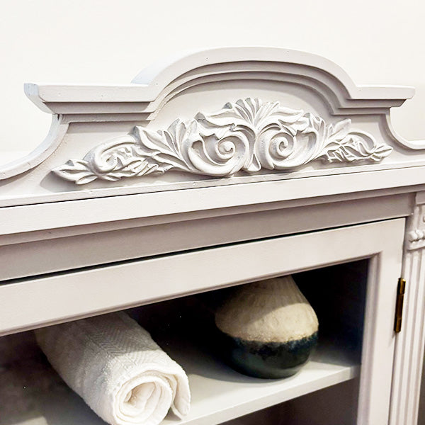 Baroque Elegance Wall Mounted Cabinet with Magnetic Door