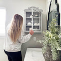 Baroque Elegance Wall Mounted Cabinet with Magnetic Door