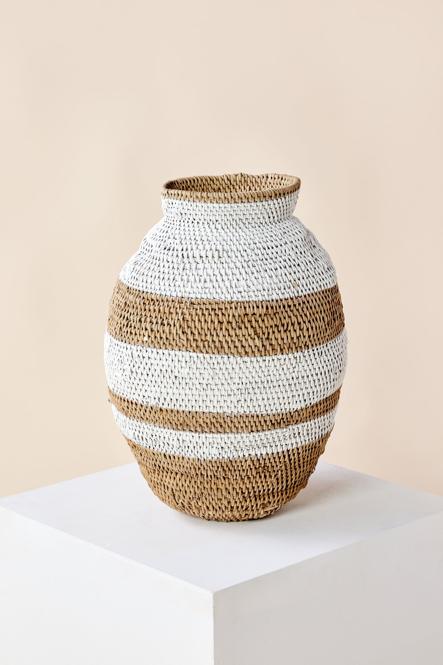 White Striped Buhera Basket