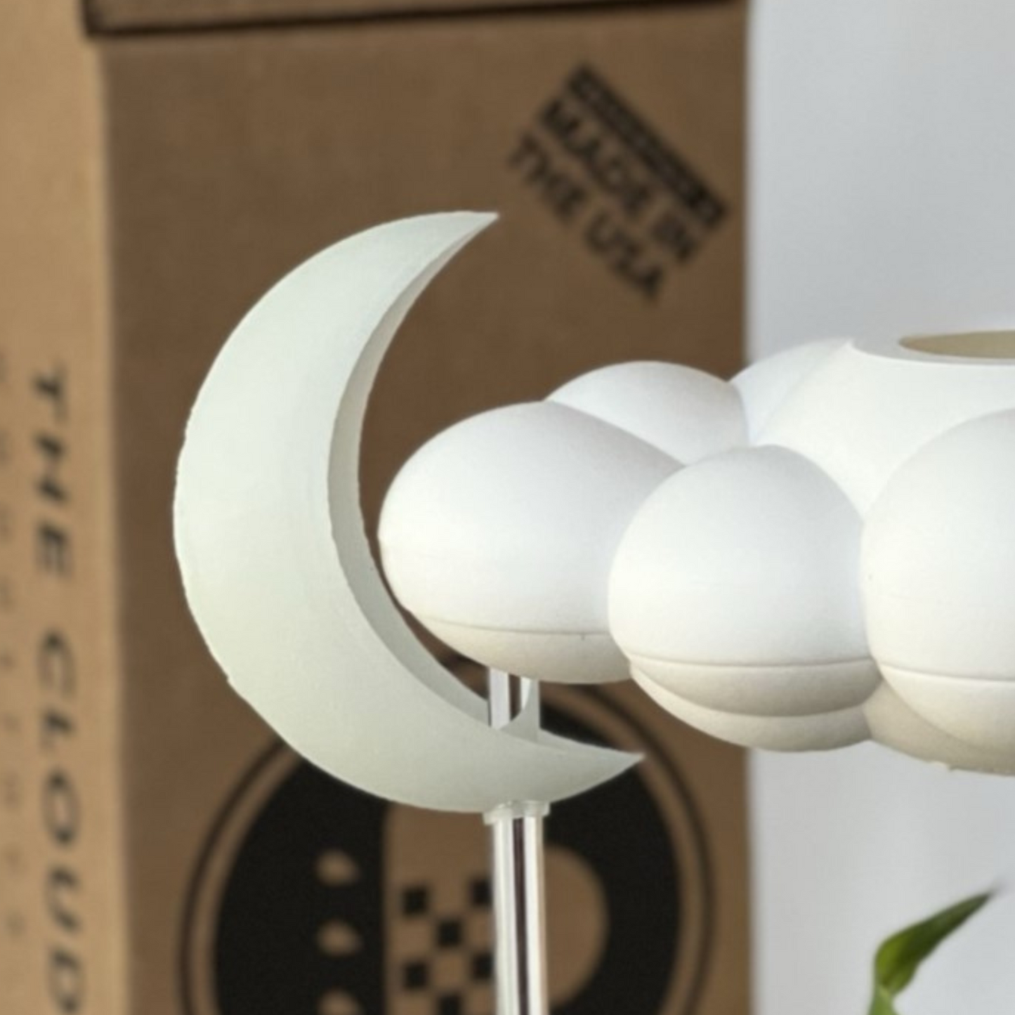 Original Dripping Rain Cloud with Glow in the Dark Moon Charm